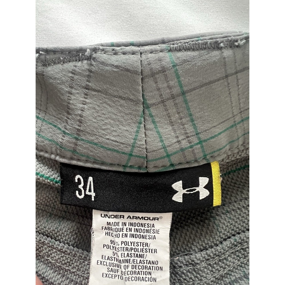 Under Armour Mens 34 HeatGear Golf Preppy Dadcore Performance Shorts (125) - Picture 2 of 9
